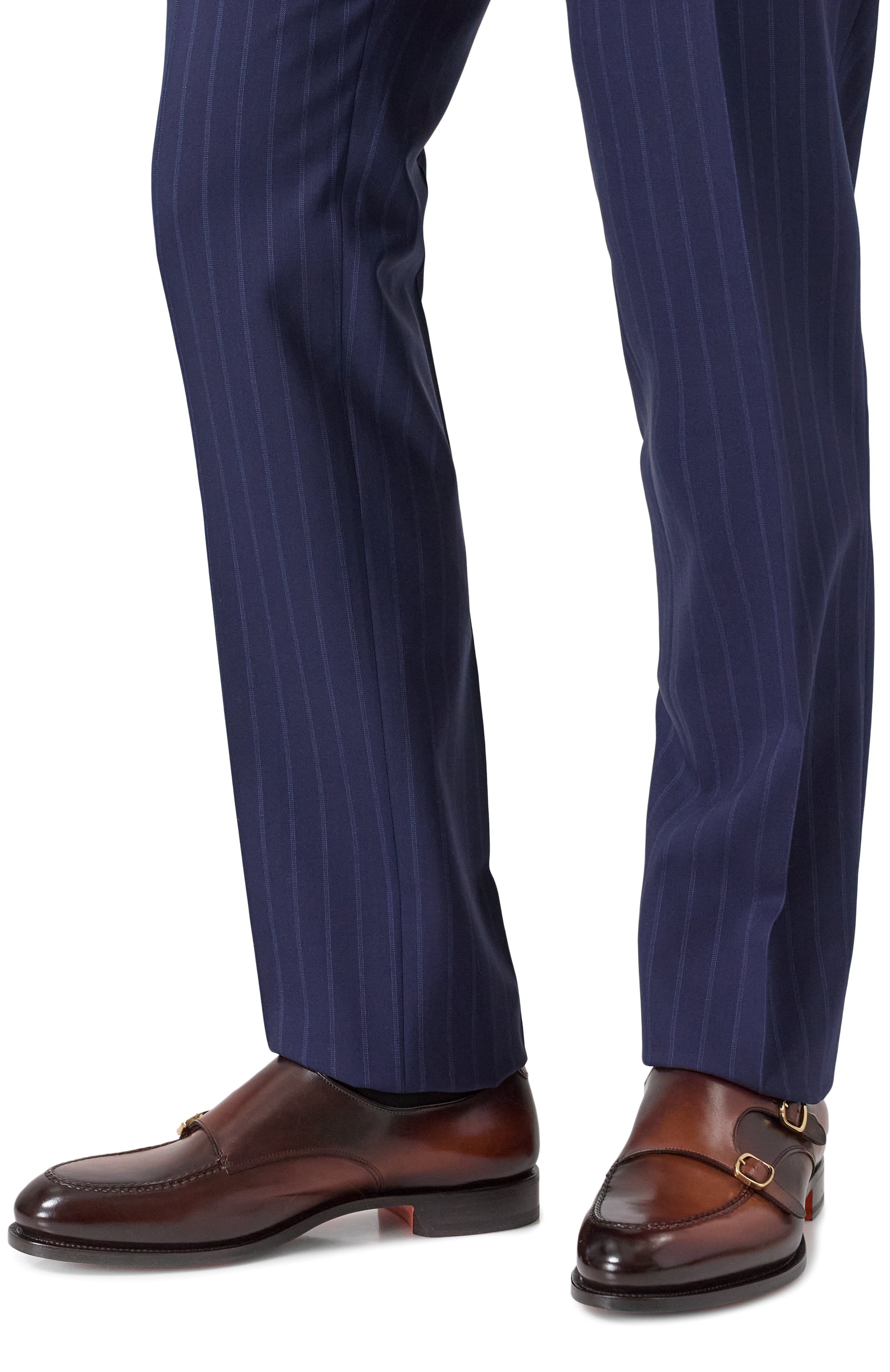 Кожаные монки colin SANTONI темно-коричневого цвета по цене 159500 руб., арт. MCCG19016PC7HFUL, фото 3 Кожаные монки colin SANTONI, арт. MCCG19016PC7HFUL, фото 3