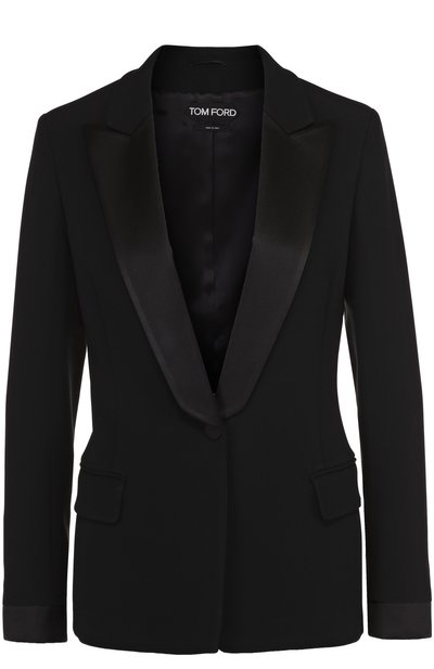 Приталенный жакет с шелковыми узкими лацканами TOM FORD, арт. GI2414/FAX105, фото 1