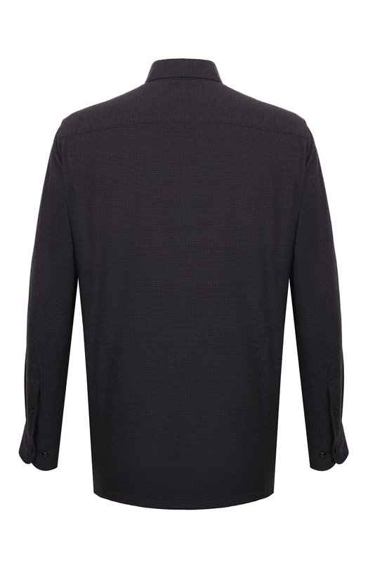 Рубашка из хлопка и шерсти 1863 by ETERNA Синий, фото 2