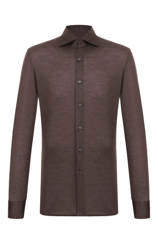 Кашемировая рубашка MVST MAN SHIRT L/S/15804 Коричневый MAN SHIRT L/S/15804