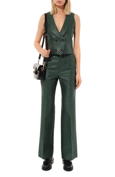 Брюки изо льна и хлопка GUCCI, арт. 657793 ZAGLX, фото 2