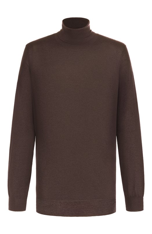 Водолазка из кашемира и шелка Brunello Cucinelli M2300103 Коричневый M2300103
