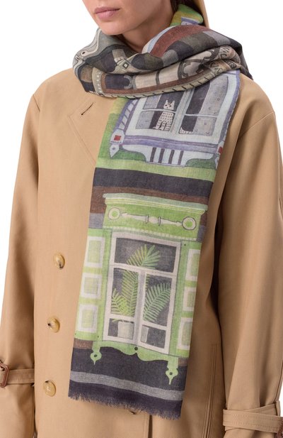 Шаль окна из кашемира и шерсти GOURJI, арт. 91146555/448191117, фото 2