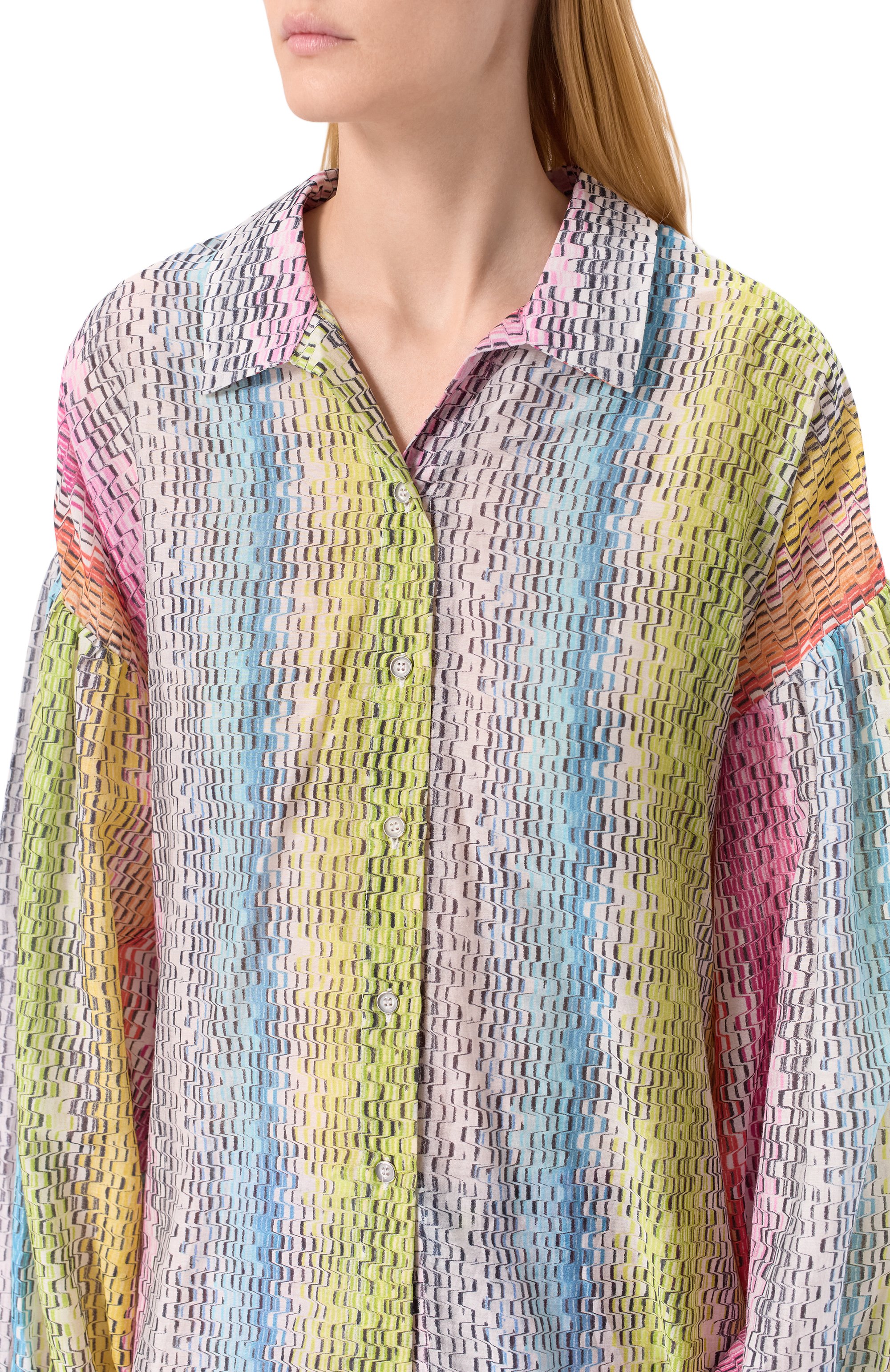 Блузка из хлопка и шелка MISSONI, арт. MC24SK00/BW00UU, фото 5