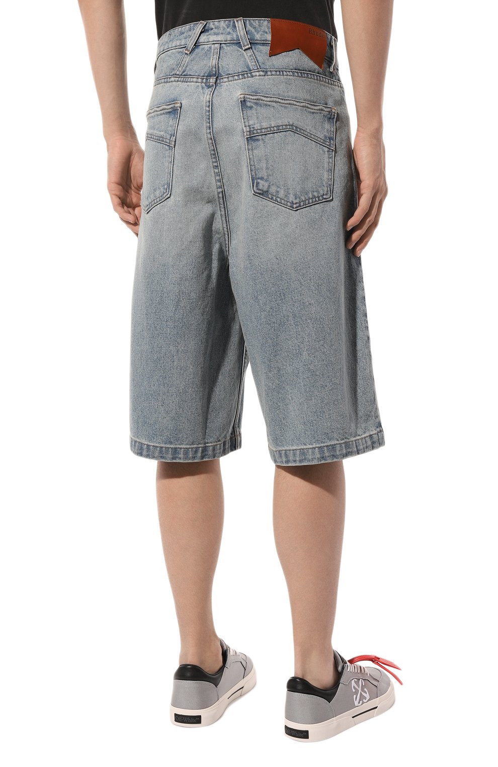 Джинсовые шорты RHUDE голубого цвета по цене 99500 руб., арт. RHSS24SH20012305, фото 4 Джинсовые шорты RHUDE, арт. RHSS24SH20012305, фото 4