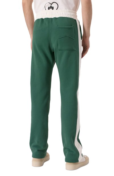 Хлопковые брюки RHUDE зеленого цвета по цене 95900 руб., арт. RHSS25SP01012, фото 4 Хлопковые брюки RHUDE, арт. RHSS25SP01012, фото 4