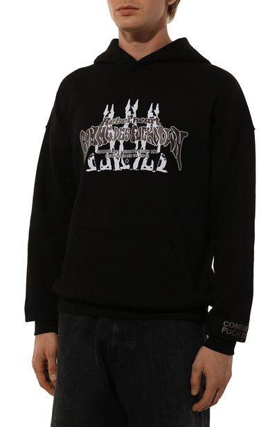 Хлопковое худи COMME DES FUCKDOWN, арт. CFABM01386, фото 3