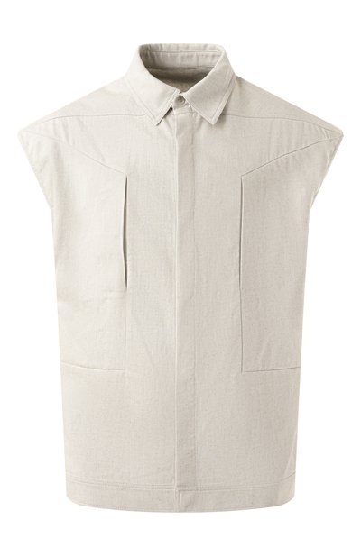 Мужской хлопковый жилет RICK OWENS, арт. RU01E5776/DRD