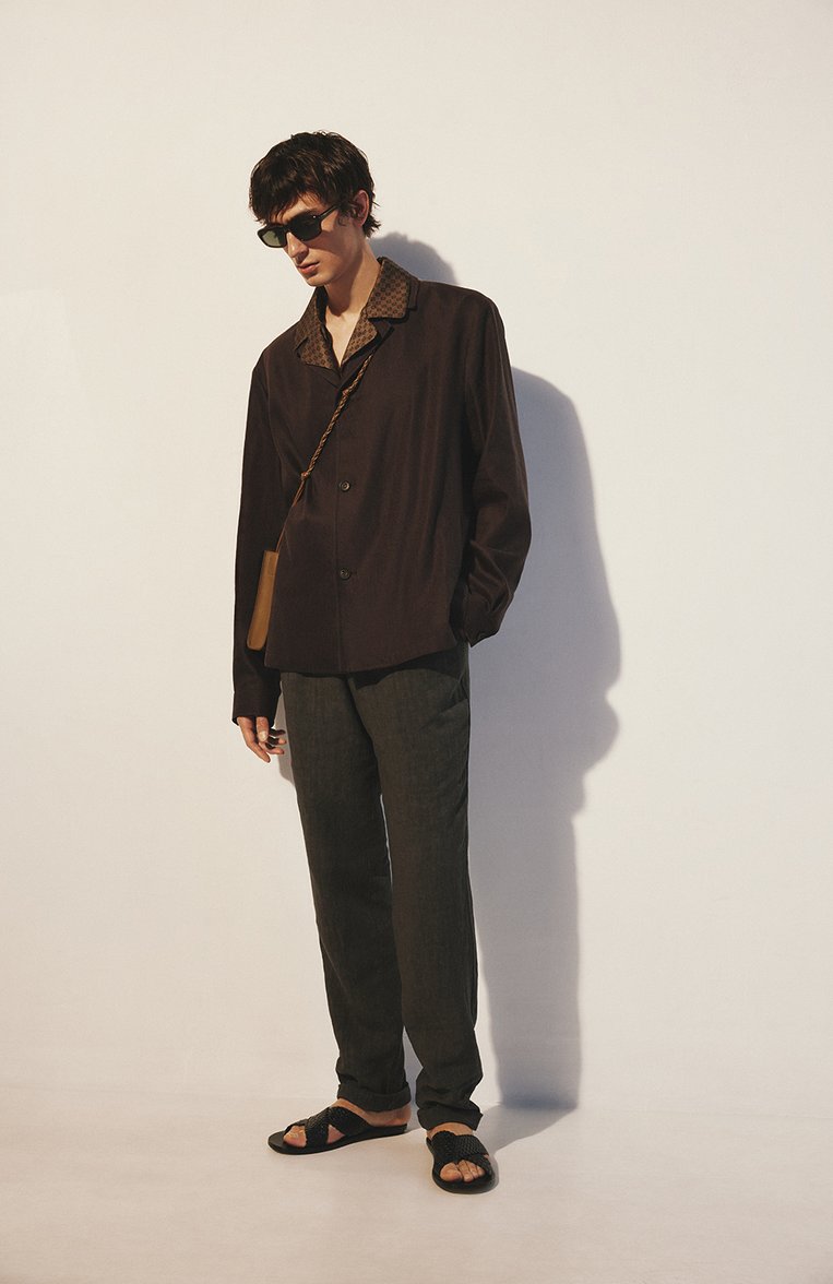 Мужская сумка tangle JIL SANDER хаки цвета, арт. J25WG0003/P5995 | Фото 8 (Размер: mini; Ремень/цепочка: На ре�мешке; Материал: Натуральная кожа)