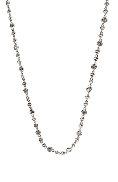 Колье LUV AJ серебряного цвета по цене 31150 руб., арт. SM24-N-ETN-S, фото 3 Колье LUV AJ, арт. SM24-N-ETN-S, фото 3