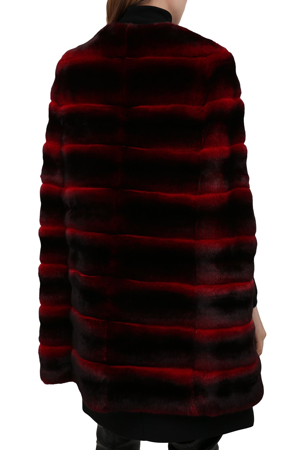 Шуба без рукавов из шиншиллы VALENTINO, арт. SF3FJ18021F, фото 4