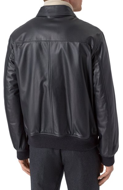 Кожаный бомбер MVST, арт. 53398, фото 4