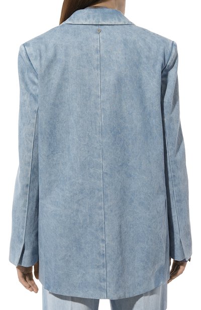 Джинсовый жакет DONDUP голубого цвета по цене 99500 руб., арт. DJ610/DFE238D HI4, фото 4 Джинсовый жакет DONDUP, арт. DJ610/DFE238D HI4, фото 4