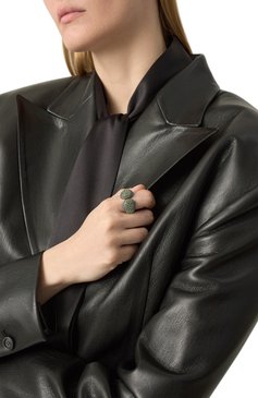 Женское кольцо sublima SWAROVSKI черного цвета, арт. 5700928 | Фото 2 (Материал: Кристаллы, Металл; Материал сплава: Проставлено; Нос: Не проставлено)