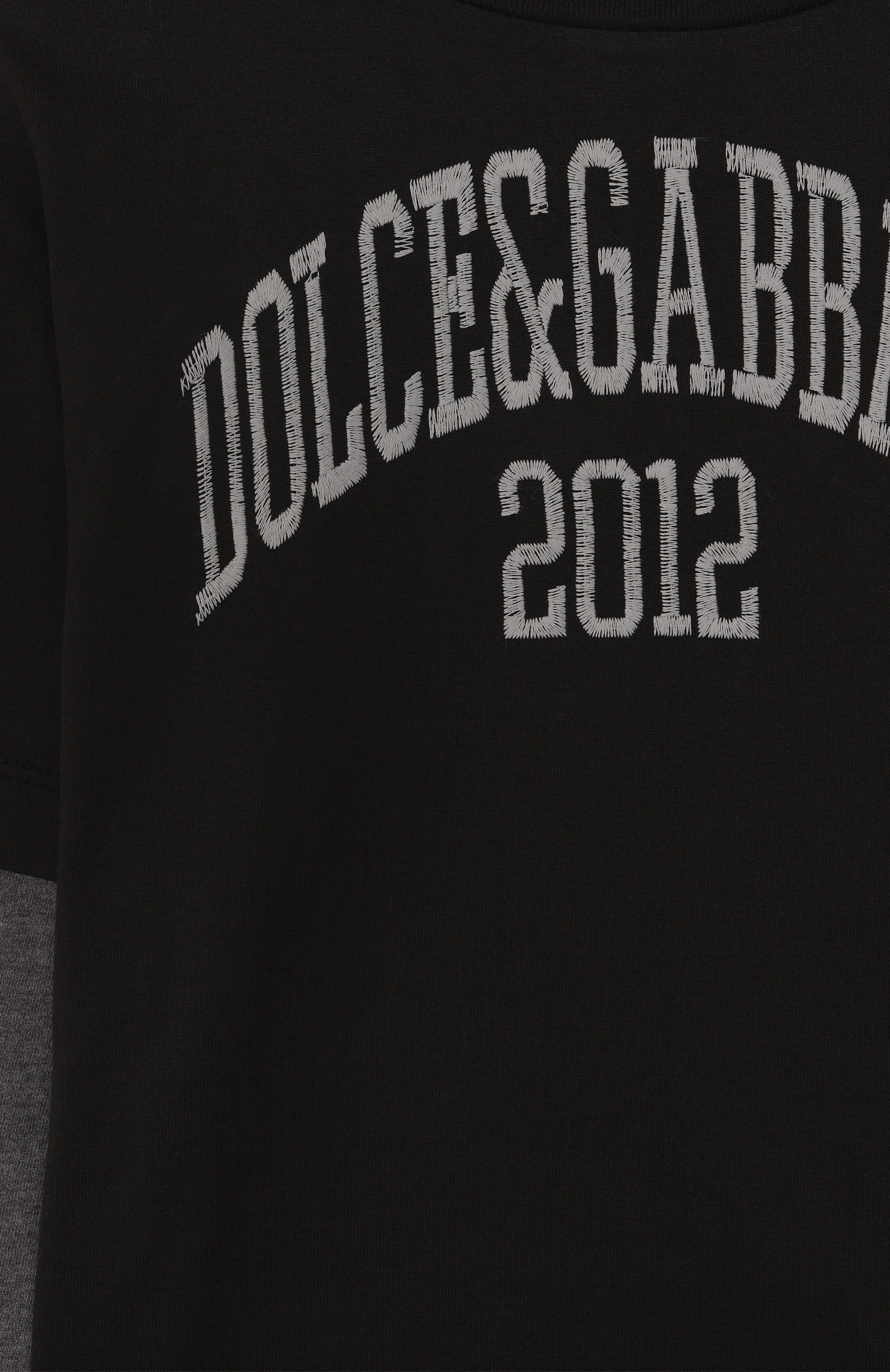 Хлопковый лонгслив DOLCE & GABBANA, арт. L4JTCY/G7PIN/2-6, фото 3