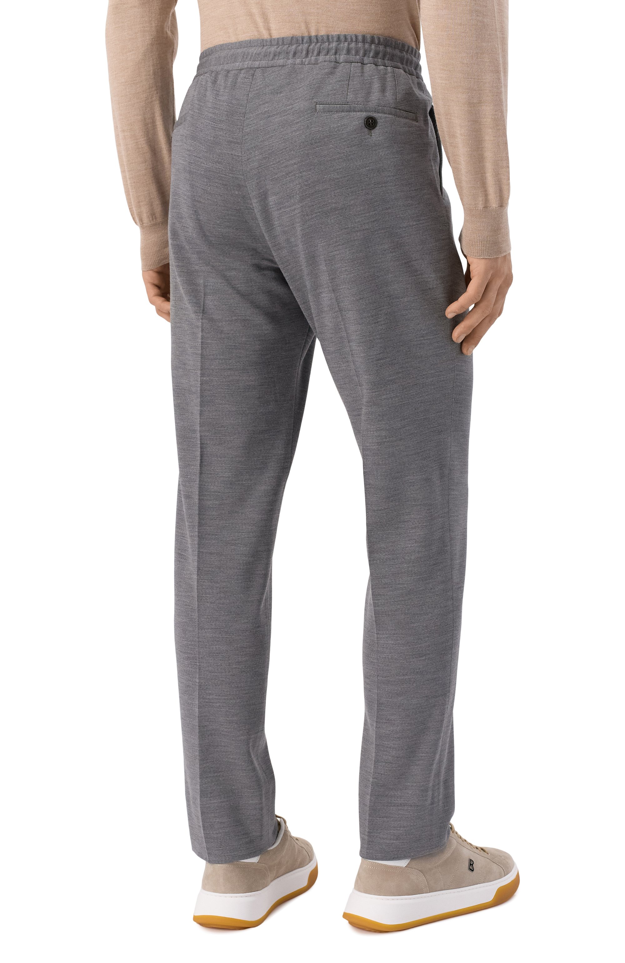 Брюки из шерсти и хлопка CORNELIANI, арт. 254L19-2518800, фото 4