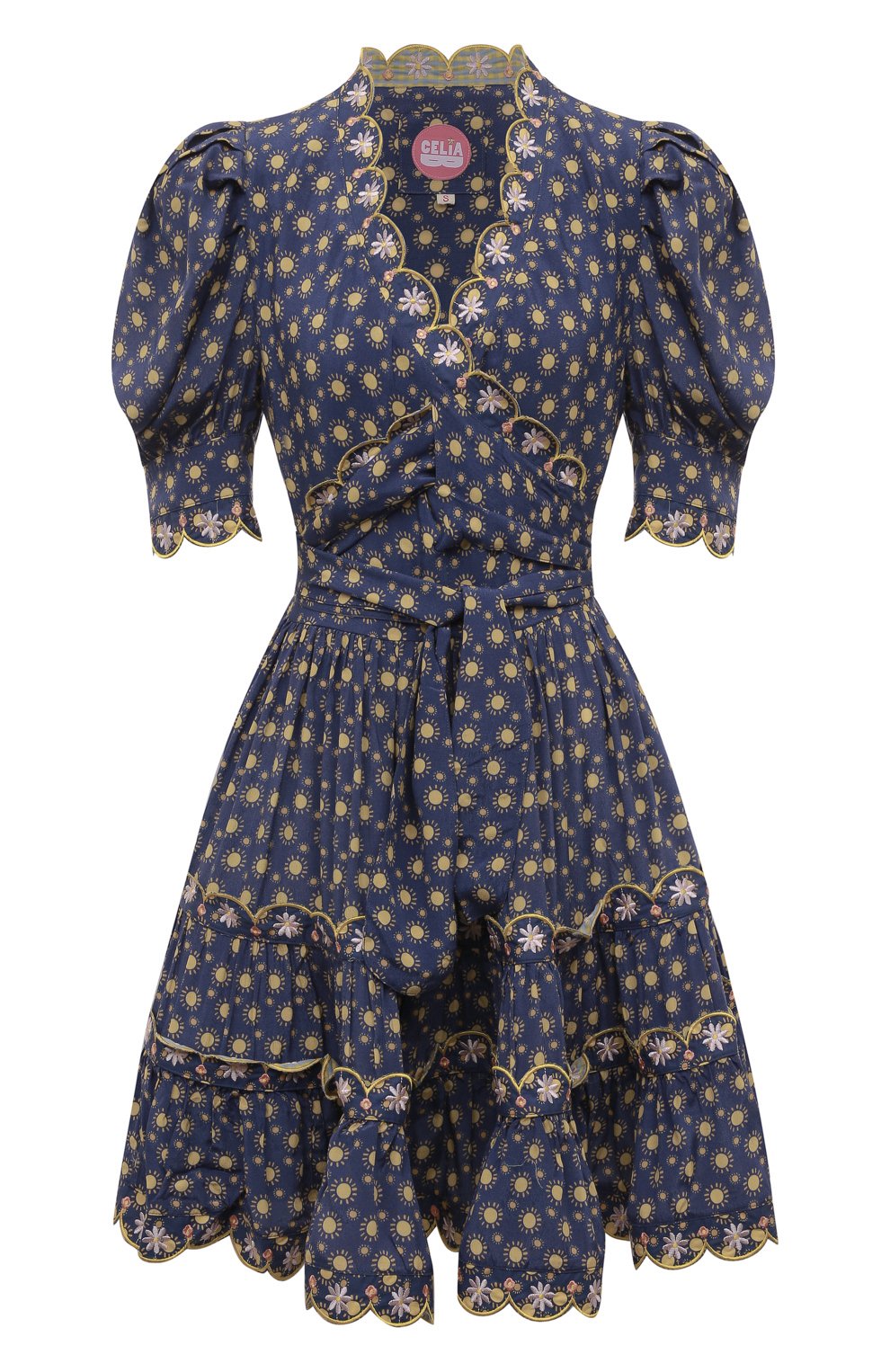 Платье из вискозы CELIAB синего цвета по цене 46300 руб., арт. RS22-CB-D10-B BLUE, фото 1 Платье из вискозы CELIAB, арт. RS22-CB-D10-B BLUE, фото 1
