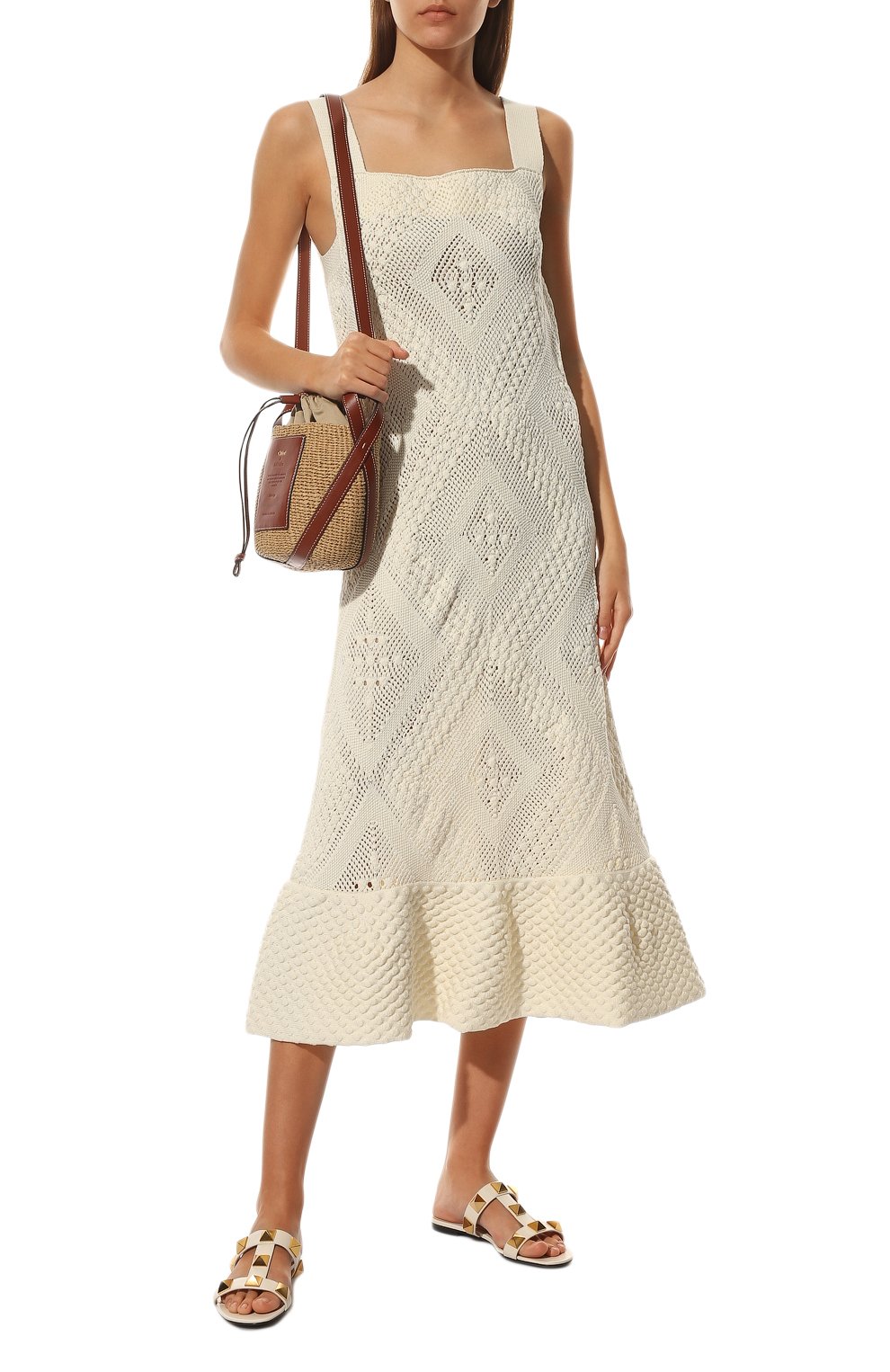 Кожаные шлепанцы roman stud VALENTINO, арт. XW2S0BU9/ZWM, фото 2