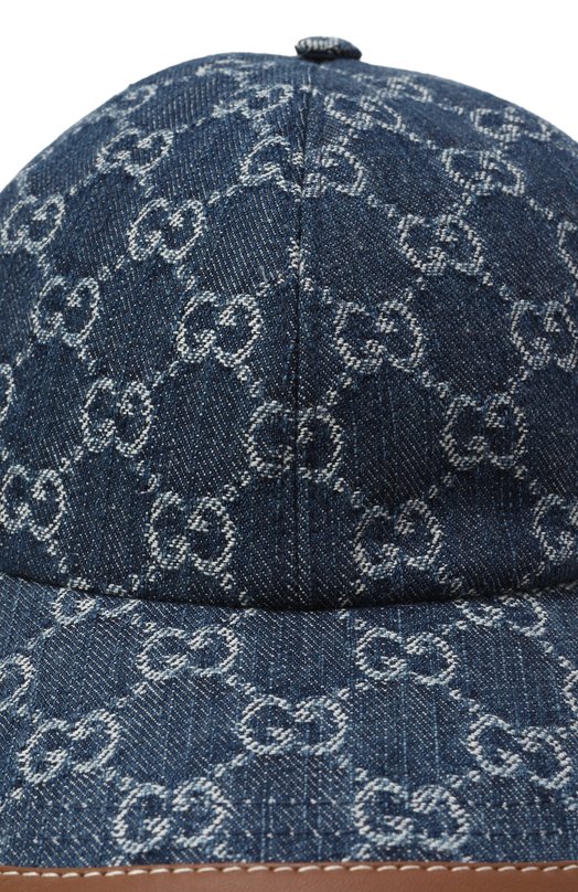 Хлопковая бейсболка Gucci 816450/3HA7U Синий  816450/3HA7U Фото 3