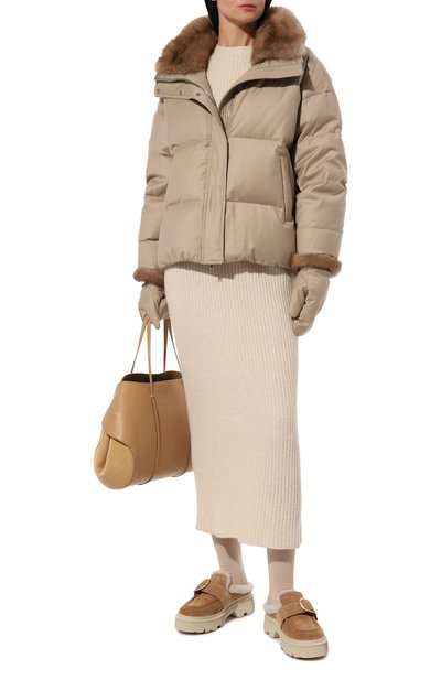 Замшевые сабо SANTONI, арт. WUHG71292GA2APYL, фото 2