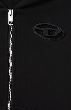 Детский хлопковая толстовка DIESEL черного цвета, арт. J02200/KYAX3 | Фото 3 (Материал сплава: Проставлено; Рукава: Длинные; Драгоценные камни: Проставлено; Девочки Кросс-КТ: Толстовка-спорт, Толстовка-одежда; Материал внешний: Хлопок; Ростовка одежда: 4 года | 104 см, 6 лет | 116 см, 8 лет | 128 см, 10 - 11 лет | 140 - 146см, 13 - 15 лет | 158 см, 16 лет | 164 см)