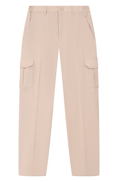 Брюки-карго изо льна и вискозы STEFANO RICCI JUNIOR, арт. Y1T6100070/LPVE1U