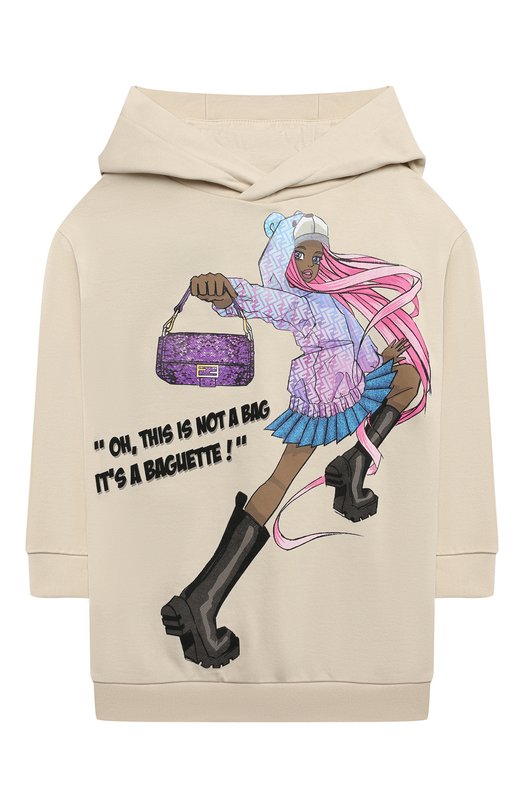 Хлопковое платье Fendi