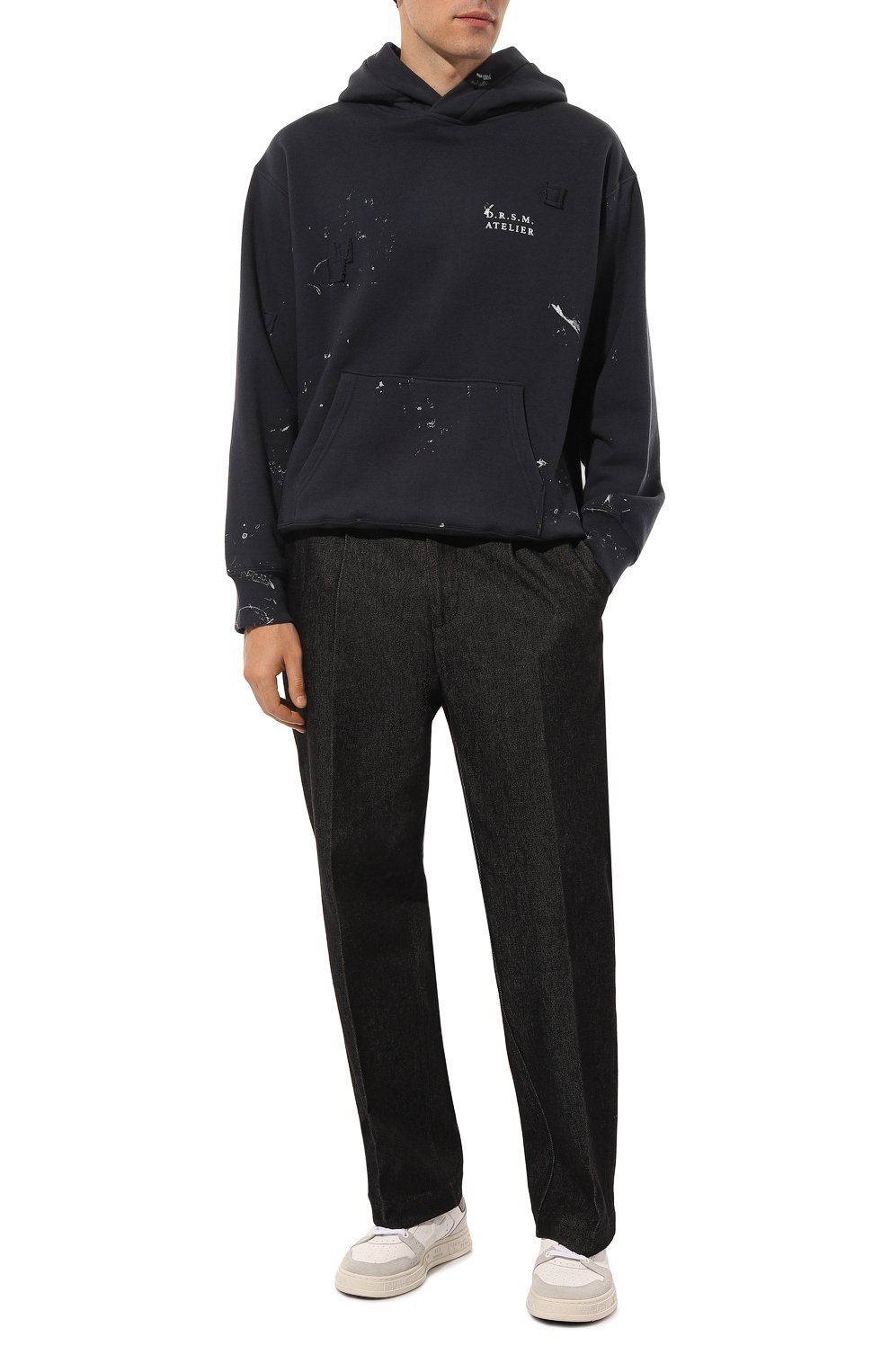 Хлопковое худи DOMREBEL, арт. M ATELIER H00DIE/PULL0VER H00DIE, фото 2