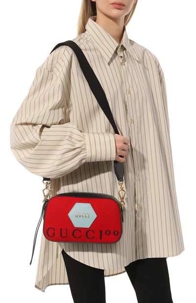 Сумка GUCCI красного цвета по цене 151200 руб., арт. 476466 979JG, фото 2 Сумка GUCCI, арт. 476466 979JG, фото 2