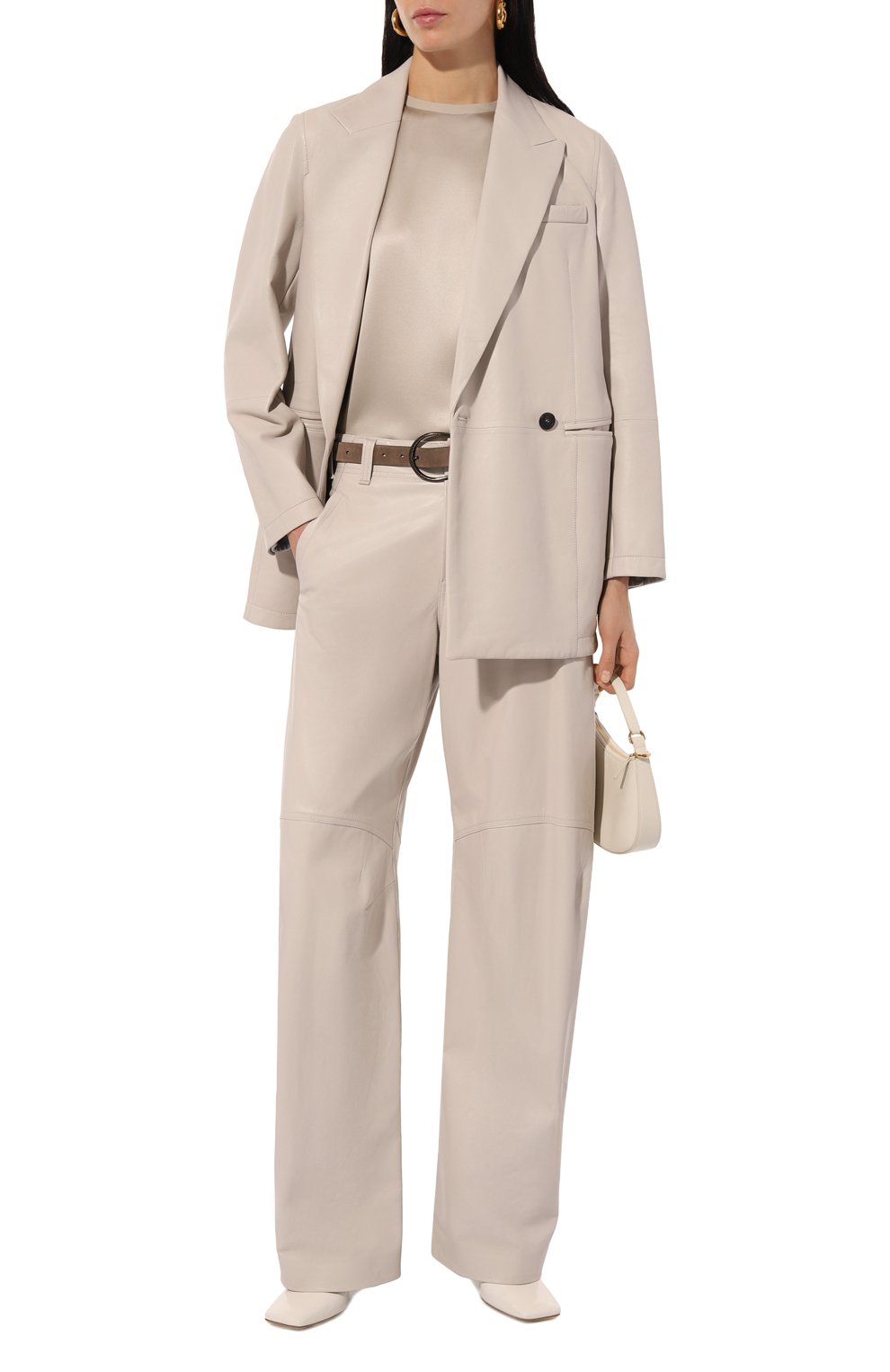 Кожаные брюки BRUNELLO CUCINELLI, арт. M0NGIP8551, фото 2