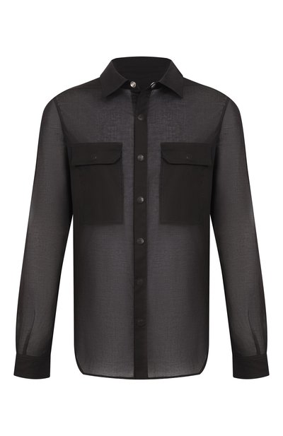 Мужская хлопковая рубашка RICK OWENS, арт. RU01F2236/CV