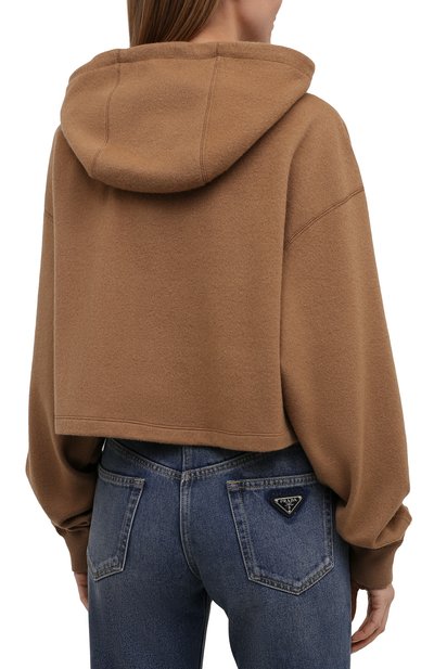Худи из шерсти и кашемира PRADA, арт. 39533-1ZCF-F0040-212, фото 4