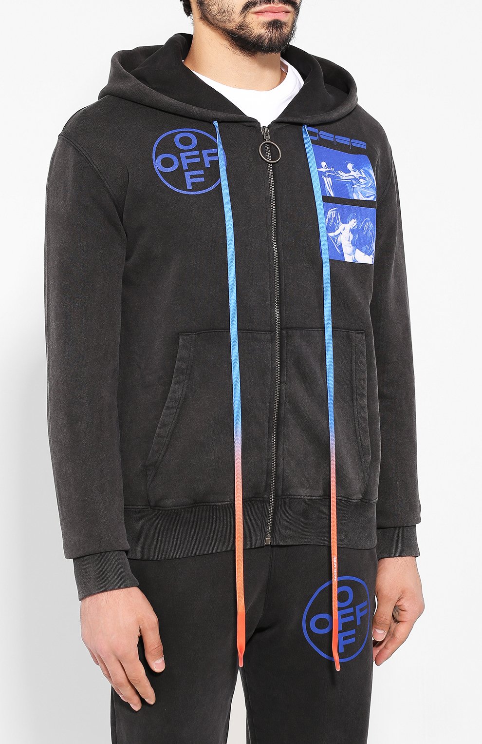 Хлопковая толстовка OFF-WHITE, арт. 0MBE001F19E300091030, фото 3