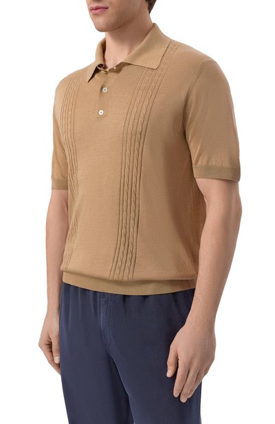 Шелковое поло KITON, арт. UMK0852, фото 3