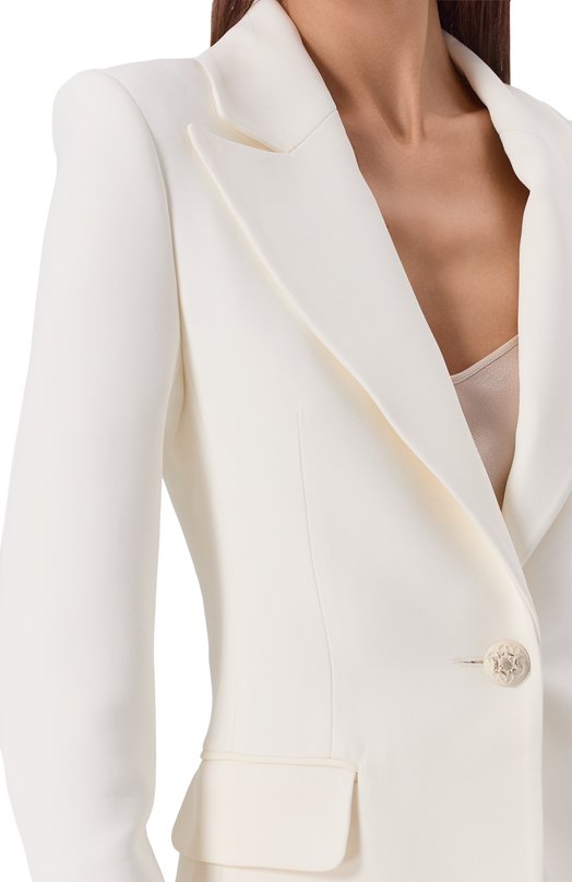 Жакет из вискозы Elie Saab J0003NF25CD023 Белый  J0003NF25CD023 Фото 5