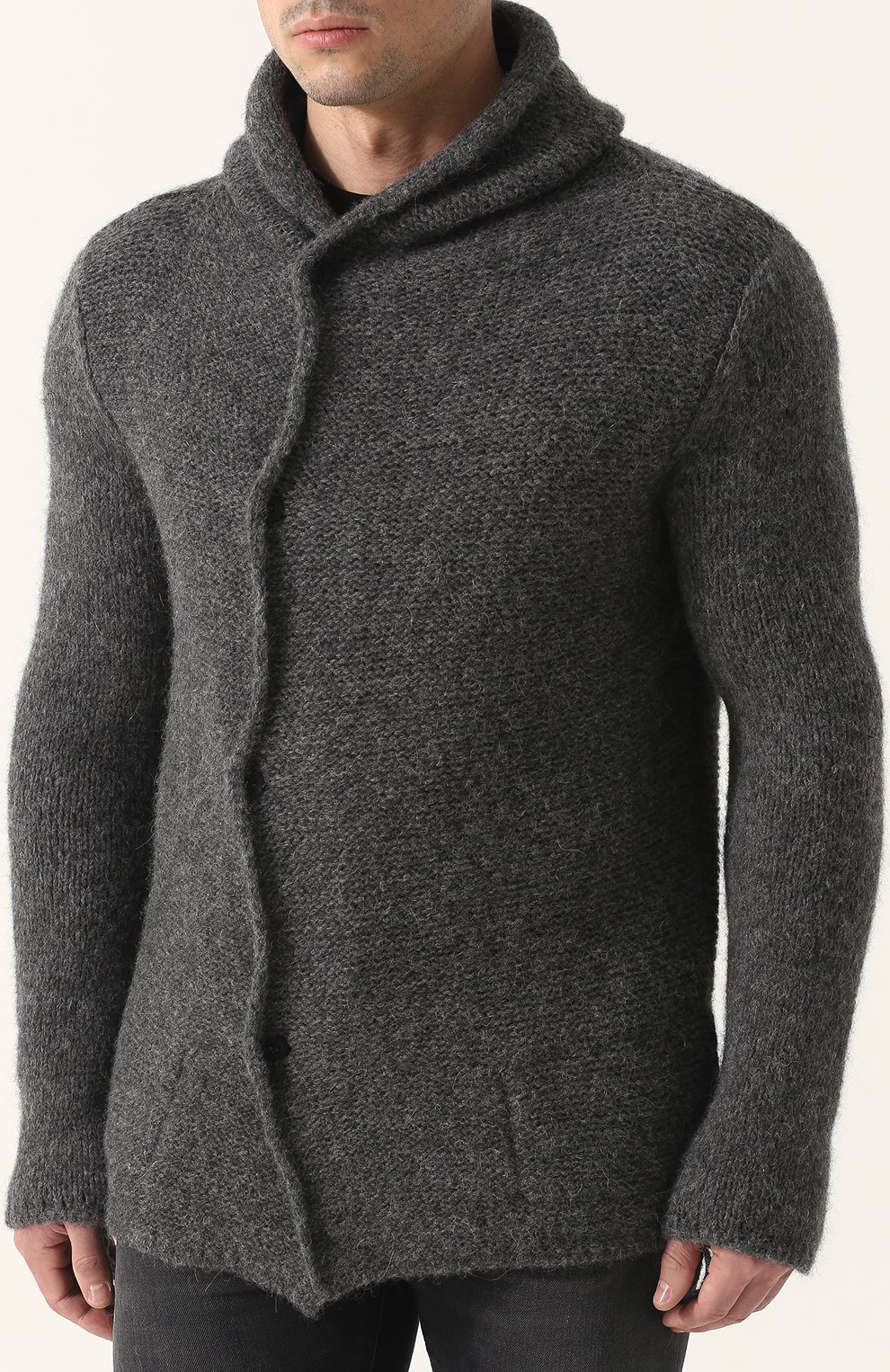 Шерстяной кардиган на пуговицах с капюшоном POEME BOHEMIEN, арт. MG-03/K-01/MG-02, фото 3