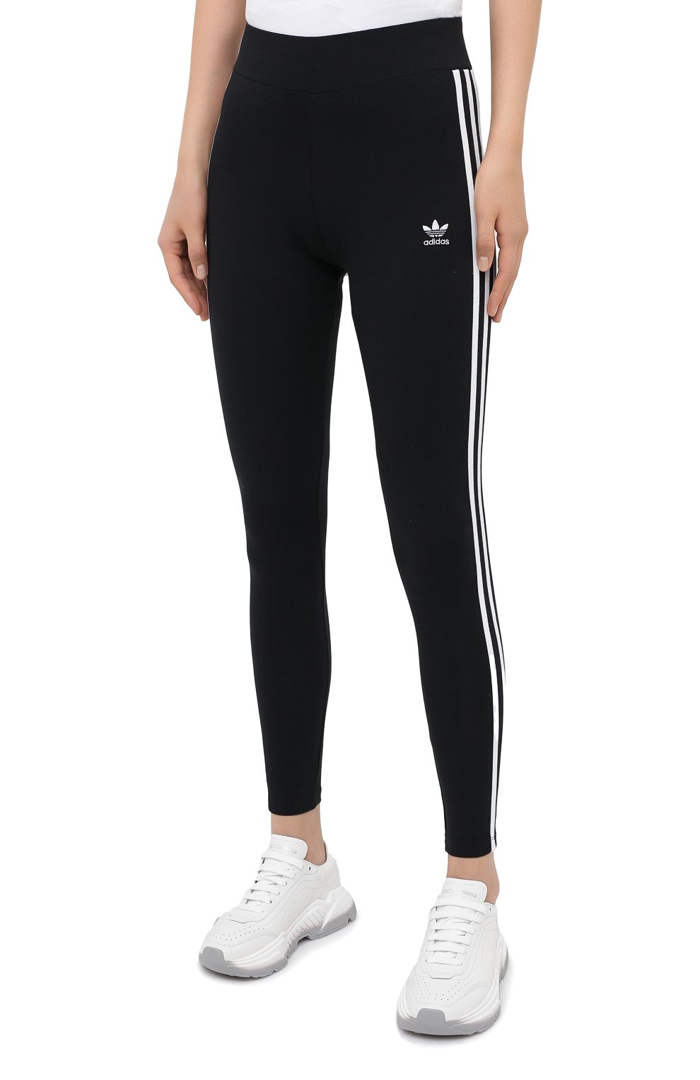 Хлопковые легинсы ADIDAS ORIGINALS, арт. FM3287, фото 3