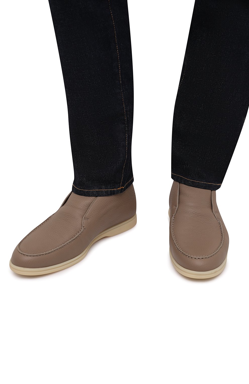 Кожаные ботинки open walk LORO PIANA, арт. FAI3276, фото 3