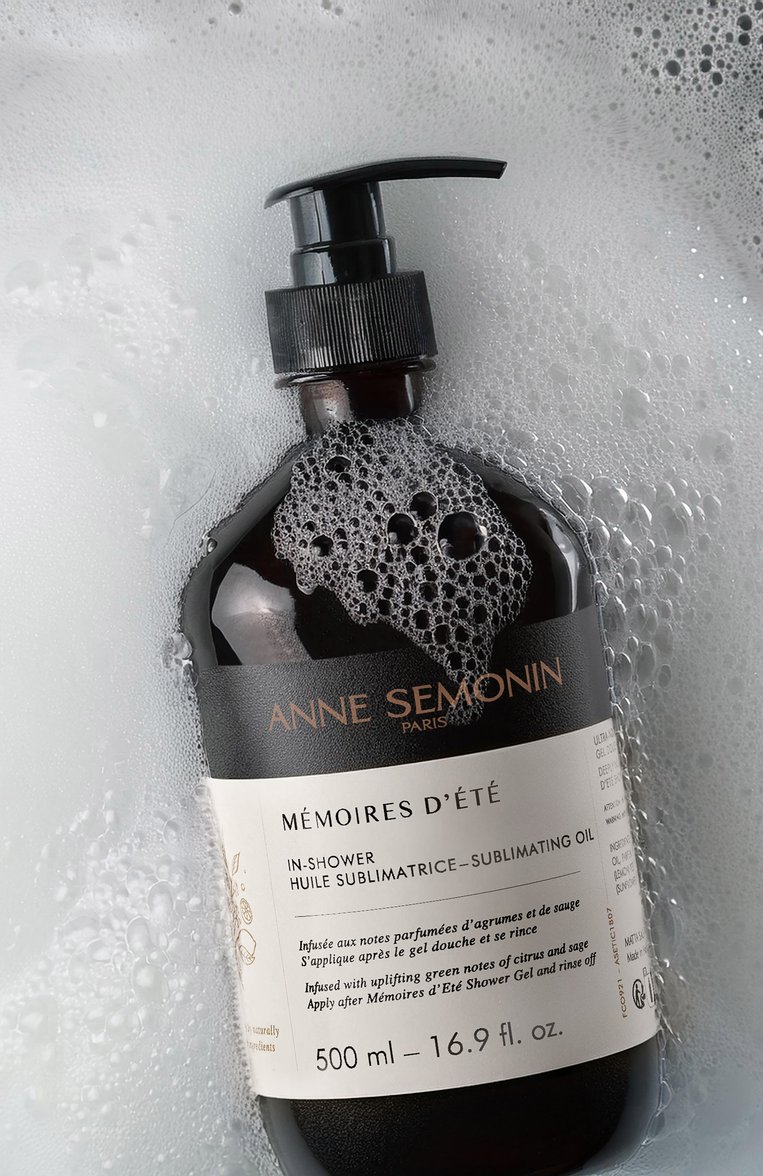 Питательное масло для душа "летние воспоминания" (500ml) ANNE SEMONIN бесцветного цвета, арт. 3700084611914 | Фото 3 (Назначение: Для тела; Нос: Не проставлено; Тип продукта: Масла; Обьем косметики: 500ml; Региональные ограничения белый список (Axapta Mercury): Не проставлено)