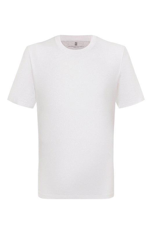 Хлопковая футболка Brunello Cucinelli M0B131308 Белый M0B131308