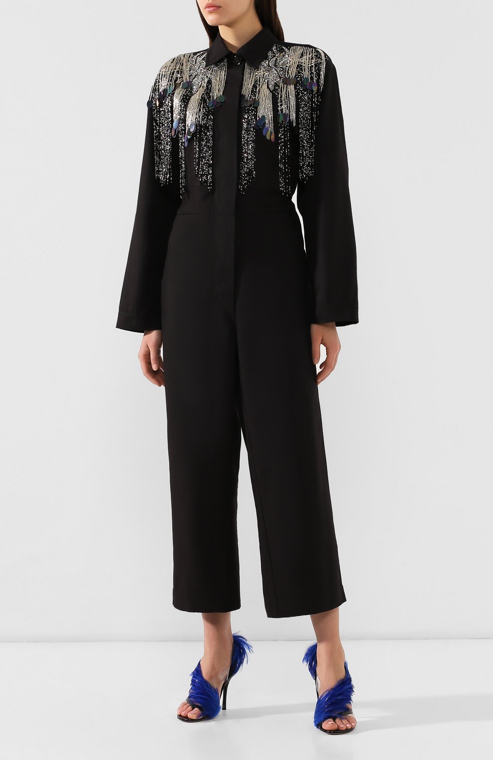 Хлопковый комбинезон DRIES VAN NOTEN, арт. 191-10925-7293, фото 3