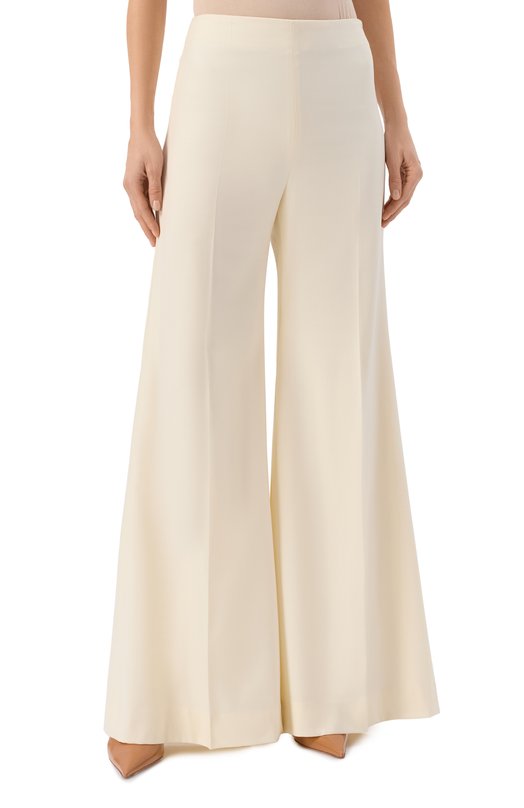 Шерстяные брюки Nina Ricci 25ACPA027/WV0324 Кремовый  25ACPA027/WV0324 Фото 3