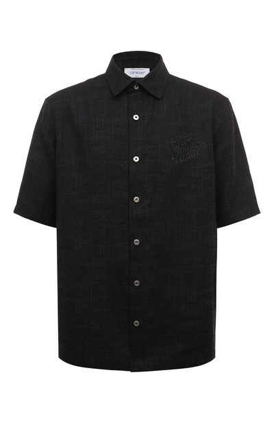 Мужская льняная рубашка OFF-WHITE, арт. 0MGG013S24FAB007