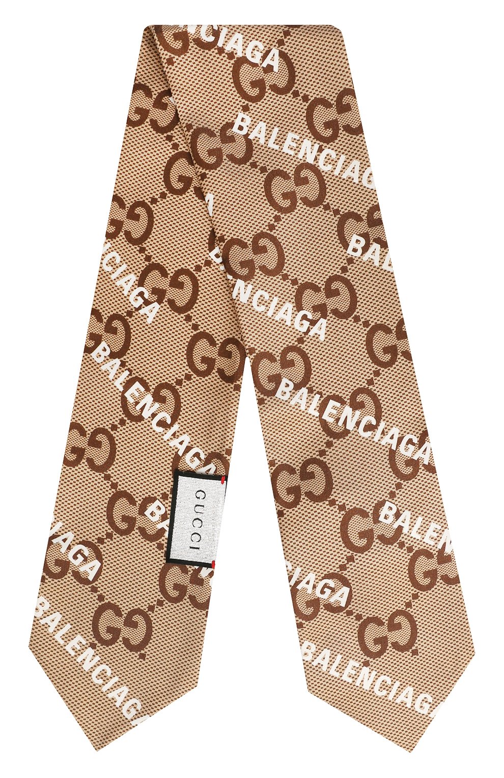 Шелковый шарф-бандо gucci x balenciaga GUCCI, арт. 676777 3G001, фото 1