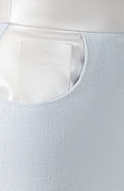 Юбка ULYANA SERGEENKO голубого цвета по цене 120000 руб., арт. GNC005SS19P (0812т19), фото 5 Юбка ULYANA SERGEENKO, арт. GNC005SS19P (0812т19), фото 5