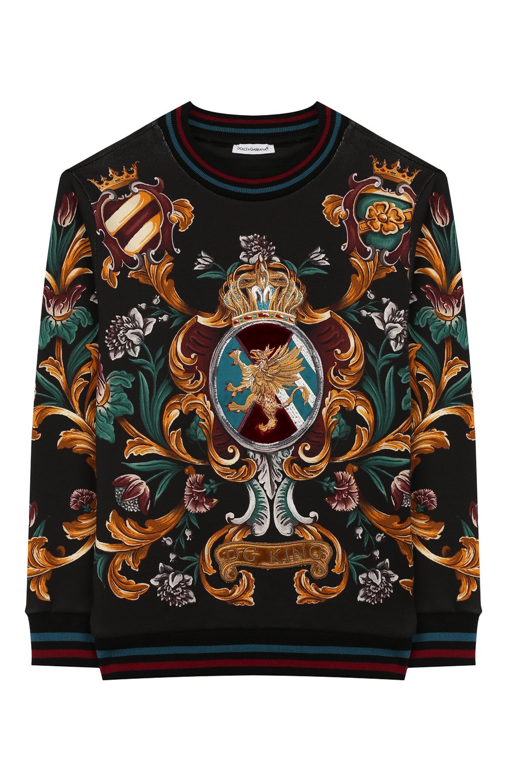 Хлопковый свитшот DOLCE & GABBANA, арт. L4JW0K/G7T0E/8-14, фото 1
