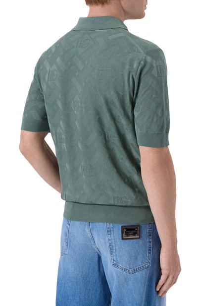 Шелковое поло DOLCE & GABBANA, арт. GXZ02T/JBS0C, фото 4