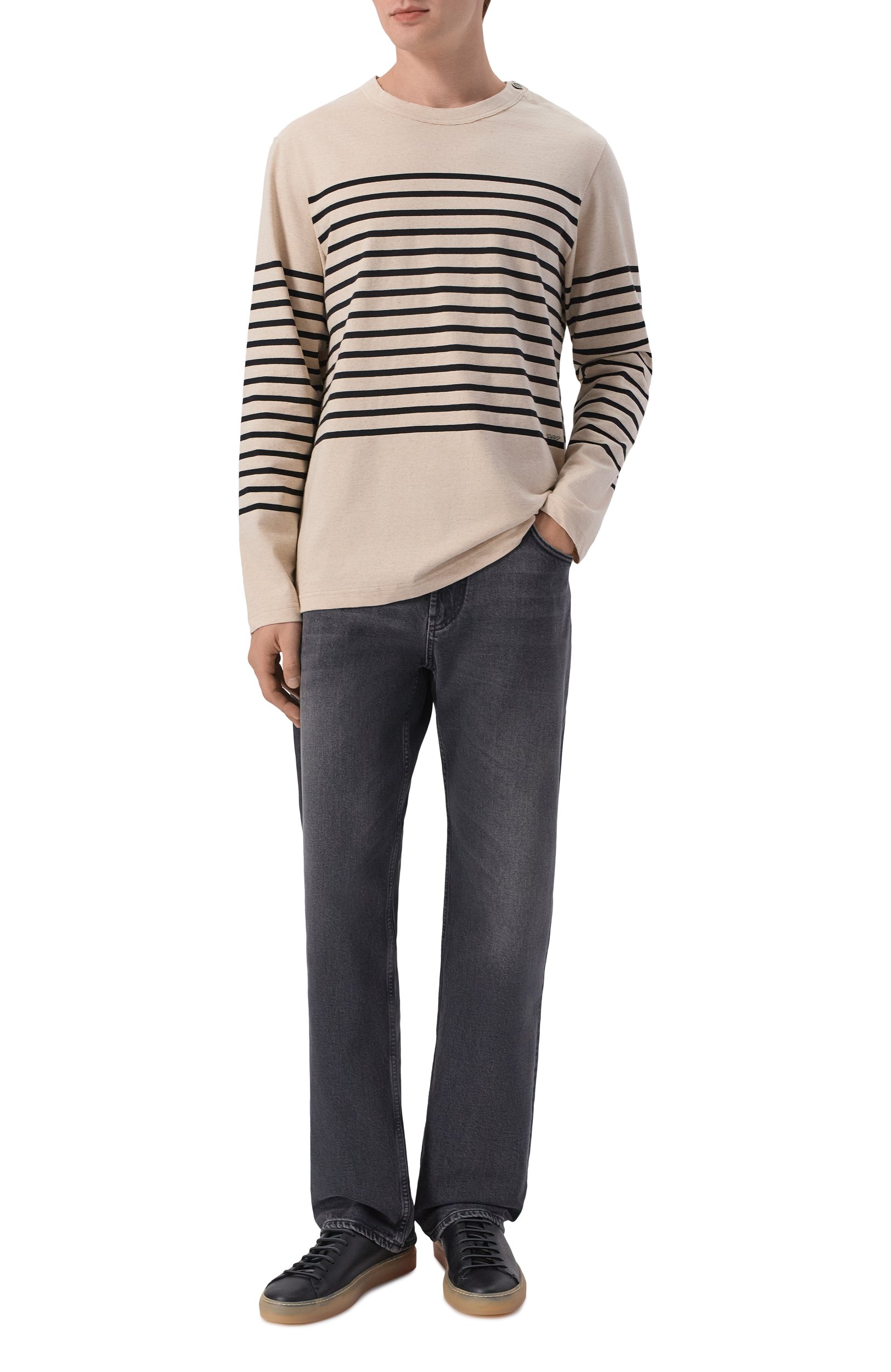 Джинсы EMPORIO ARMANI темно-серого цвета по цене 32700 руб., арт. EM000763/AF29076, фото 2 Джинсы EMPORIO ARMANI, арт. EM000763/AF29076, фото 2