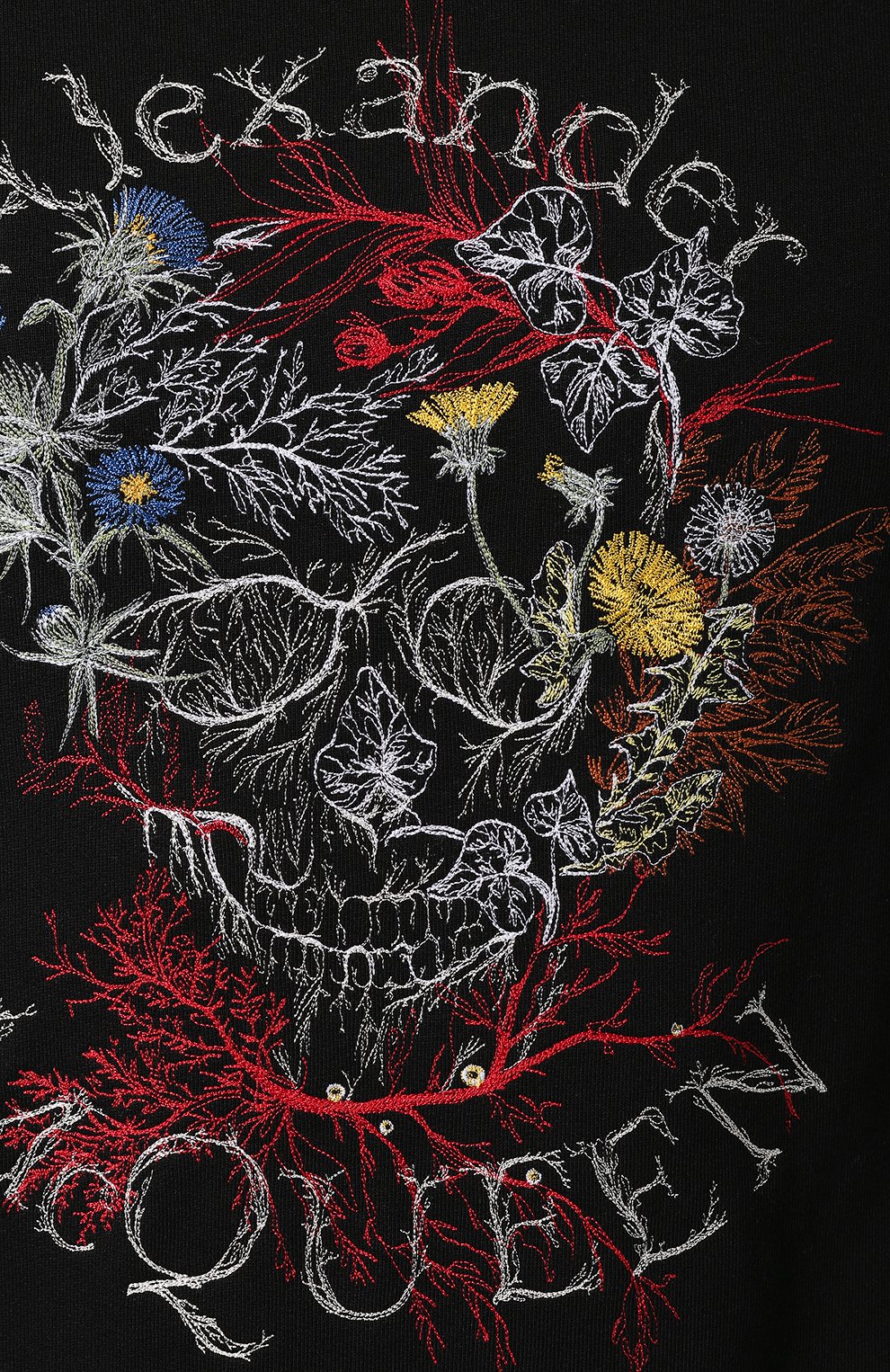 Хлопковый свитшот ALEXANDER MCQUEEN черного цвета по цене 74350 руб., арт. 599610/Q0Z76, фото 5 Хлопковый свитшот ALEXANDER MCQUEEN, арт. 599610/Q0Z76, фото 5