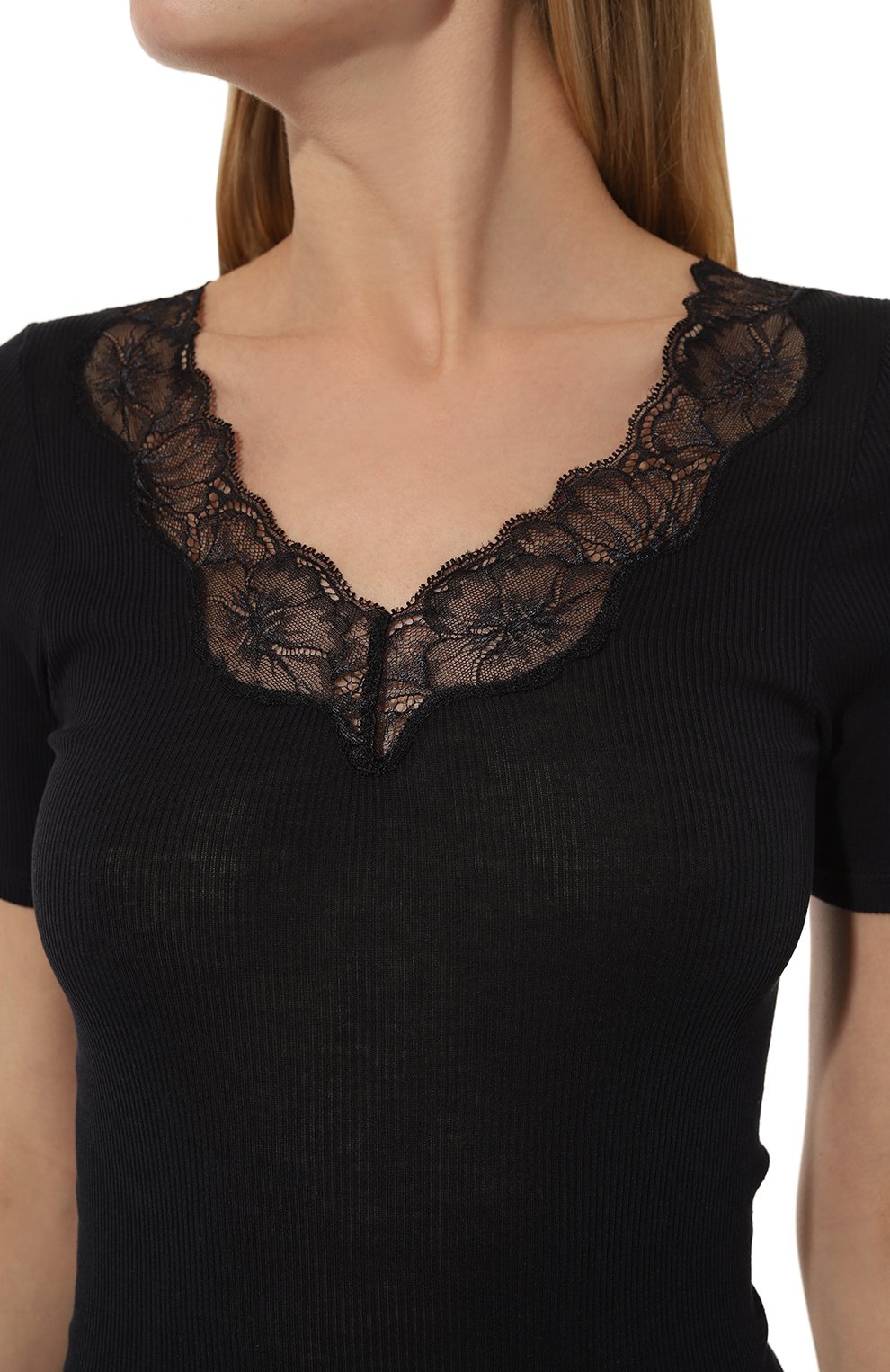 Хлопковая футболка HANRO, арт. 071376., фото 5